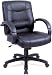 Alera SR42LS10B Strada Series Mid-Back Swivel/Tilt Chair with Black Leather Upholstery