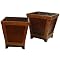 Resin Planter 2-pc. Set - Brown (18")