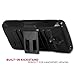 CASEFORMERS Duo Armor BLACK for LG Lucid 3 (VS876) Combo Case with Stand and Holster