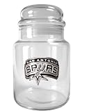 NBA San Antonio Spurs 31-Ounce Glass Candy Jar - Primary Logo