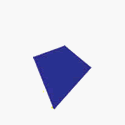 Diamond, Blue, 20 x 25
