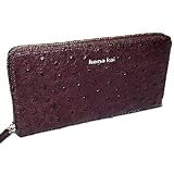 Kena Kai DataSafe  Series Women's Embossed Ostrich Zippered Wallet