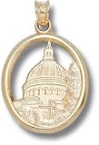 Navy Midshipmen Solid 10K Gold Chapel Dome Pendant