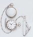 Legere Bpws-804-R Silver Pocket Watch With Knife and Chain with Pocket Knife