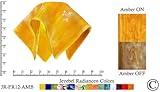 IMAGE OF Jezebel® Radiance® Small Flame Amber Gold Yellow Glass Pendant/Ceiling Fan Light Replacement Glass Shade, 1 5/8