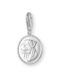 MELINA Charms clip on pendant pitbull dog character sterling silver 925