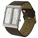 Geneva Platinum Dual Face Genuine Leather Watch