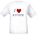 I LOVE XAVIER - Name-series - White T-shirt