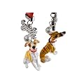 Whippet Tiger Handgefertigter Schl�sselanh�nger (5cm x 5cm)