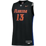 Nike Elite Florida Gators #13 Black Twilled Basketball Jersey