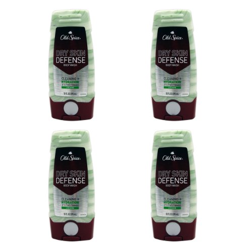 Old Spice Dry Skin Defense Live Wire Body Wash, 10-Ounce (Pack of 4)
