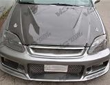 Acura Integra / 2Dr/4Dr / Invader 90-93 VIS Carbon Fiber Hoods