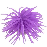 Como Fish Tank Aquarium Purple 4.3' Dia Landscaping Silicone Sea Urchin