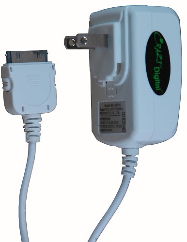 CrazyOnDigital USB Home Travel Charger for Apple iPad (White)