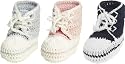 Playshoes Baby-Strickschuhe mit Schleife