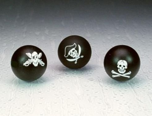 12 Stück Piraten Flummi, 4 cm, Springball, Gummiball