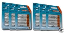 24 pcs Tenergy Pre-charged RTU NiMH AA 2300mah Rechargeable Batteries 4AACard x6 ---NEW!
