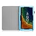 Fintie Premium PU Leather Cover for 10.1 Inch Tablet Inclu. iRULU eXpro X1s / X1 Plus 10.1, Dragon Touch A1 / A1X Plus 2016 Edition, ValuePad VP112 (Check Compatible List Below), Blue