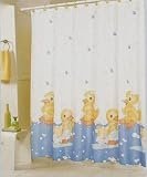 RUBBER DUCKY SHOWER CURTAIN & HOOKS SET RUBBER DUCKY SHOWER CURTAIN & HOOKS SET