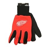 Detroit Redwings Jersey / Gripper Palm Gloves (One Size Fits Most Ages 15+)