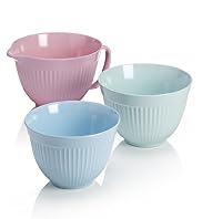 3 Ridged Melamine Mixing Bowls