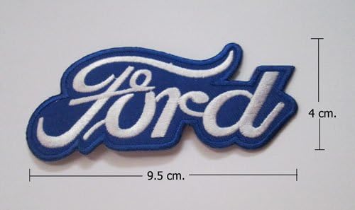 New FORD Embroidered Iron On Patches Blue/White