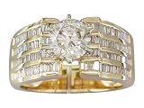 EGL Certified 1.80 cts Diamond Engagement Ring 14Kt Yellow Gold