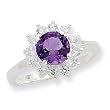 Sterling Silver Amethyst Ring