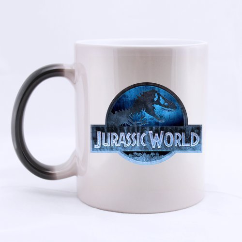 Jurassic Cool World Customized Custom Design Water Coffee Mug Novel Gift Mugs Morphing Ceramic Cup 11 OZ Office Home Cups Two Sides Printed