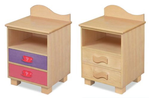 Room Magic Natural Nightstand, Girl Teaset