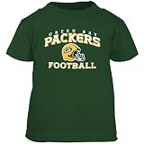 Reebok Green Bay Packers Green Toddler Stacked Helmet T-shirt