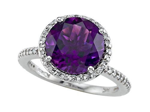 3.29 cttw Genuine Amethyst Ring by Effy Collection® 