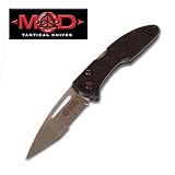 Mod BHB41 Silver Serrated Folding Knife