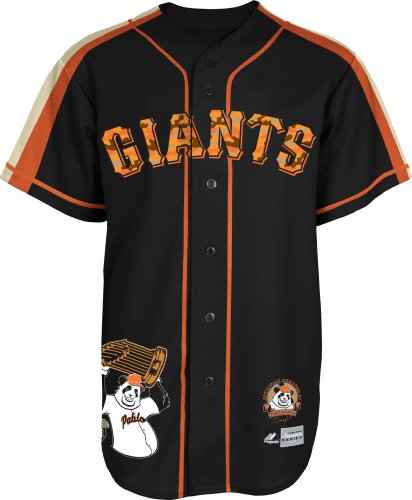 MLB Men's San Francisco Giants Pablo Sandoval Signature Series Jersey (Black, Large)