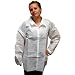 Enviroguard 60 GSM Fabric SMS Long Sleeve Shirt, Disposable, White, 4X-Large (Case of 30)