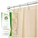 Clean Healthy Living Premium PEVA Shower Liner/Curtain: Odorless & Mildew Resistant (with Magnets & Suction Cups). Eco Friendly 70 x 71 in. Long - Taupe Color