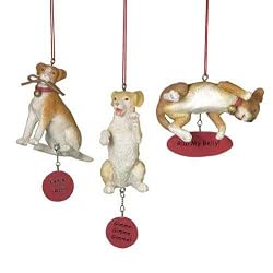Midwest Dog's Life Christmas Ornament Set of 3 Beagle