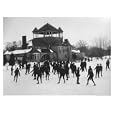 Ice Skating At Belle Isle, Detroit, Michigan Sports Giclee Poster Print, 24x18
