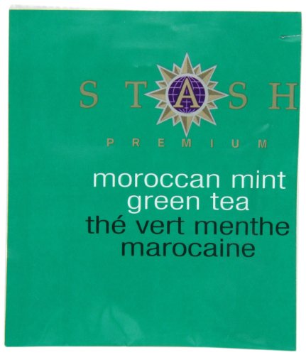 Stash Premium Moroccan Mint Green Tea, Tea Bags, 100-Count Box
