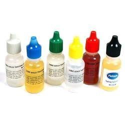 Gold Acid Test 10K 14K 18K 22K Platinum Silver Testing