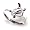 14k White Gold Diamond Turtle Ring (.04 cttw, H-I Color, I2-I3 Clarity), Size 7