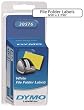 Dymo White File Folder (1-up), 9/16" x 3-7/16", 130 per roll, 2 rolls per Blister Pack Dymo White File Folder (1-up), 9/16" x 3-7/16", 130 per roll, 2 rolls per Blister Pack