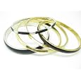 bangle bracelet silver 5 Black bangle bracelet silver 5 Black