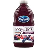 Ocean Spray 100% Juice Cranberry Blueberry Blackberry, 60 Ounce Bottles (Pack of 8)