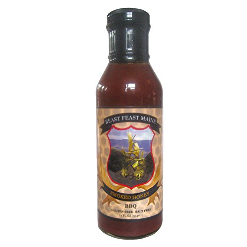 Smoked Honey BBQ Sauce | All Natural Handcrafted Salt Free Barbeque Grilling Sauce | Made with Pure Honey, Cane Sugar and other spices(12 oz)