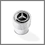 Mercedes-Benz Logo Black Tire Stem Valve Caps