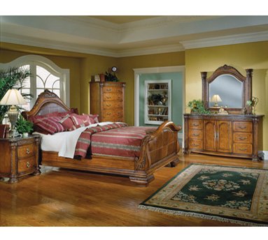 Spanish Hill Sleigh Bedroom Collection
