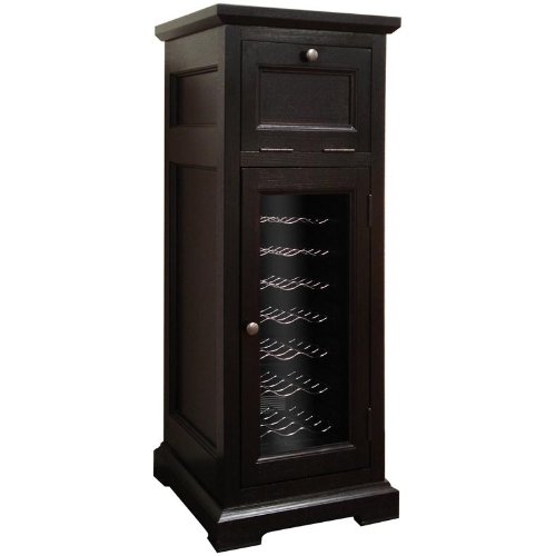 Vinotemp Vt-bleekerbar Bleeker 21 Bottle Wine Bar - Glass Door / Dark Burgundy Cabinet