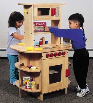 Complete Wooden Kitchen Center for Children