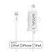 Apple MFi Certified iPhone Car Charger - Skiva 12W 2.4Amp PowerFlow Rapid Car Charger with integrated 3.2ft 8-pin Lightning Cable for iPhone SE 6s 6 plus 5s 5c, iPad Air mini Pro, iPod touch 8 & more